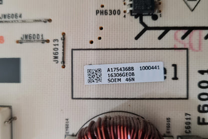 SONY KDL- 46NX700 POWER SUPPLY BOARD GE2B 1-881-955-12 A1754368B