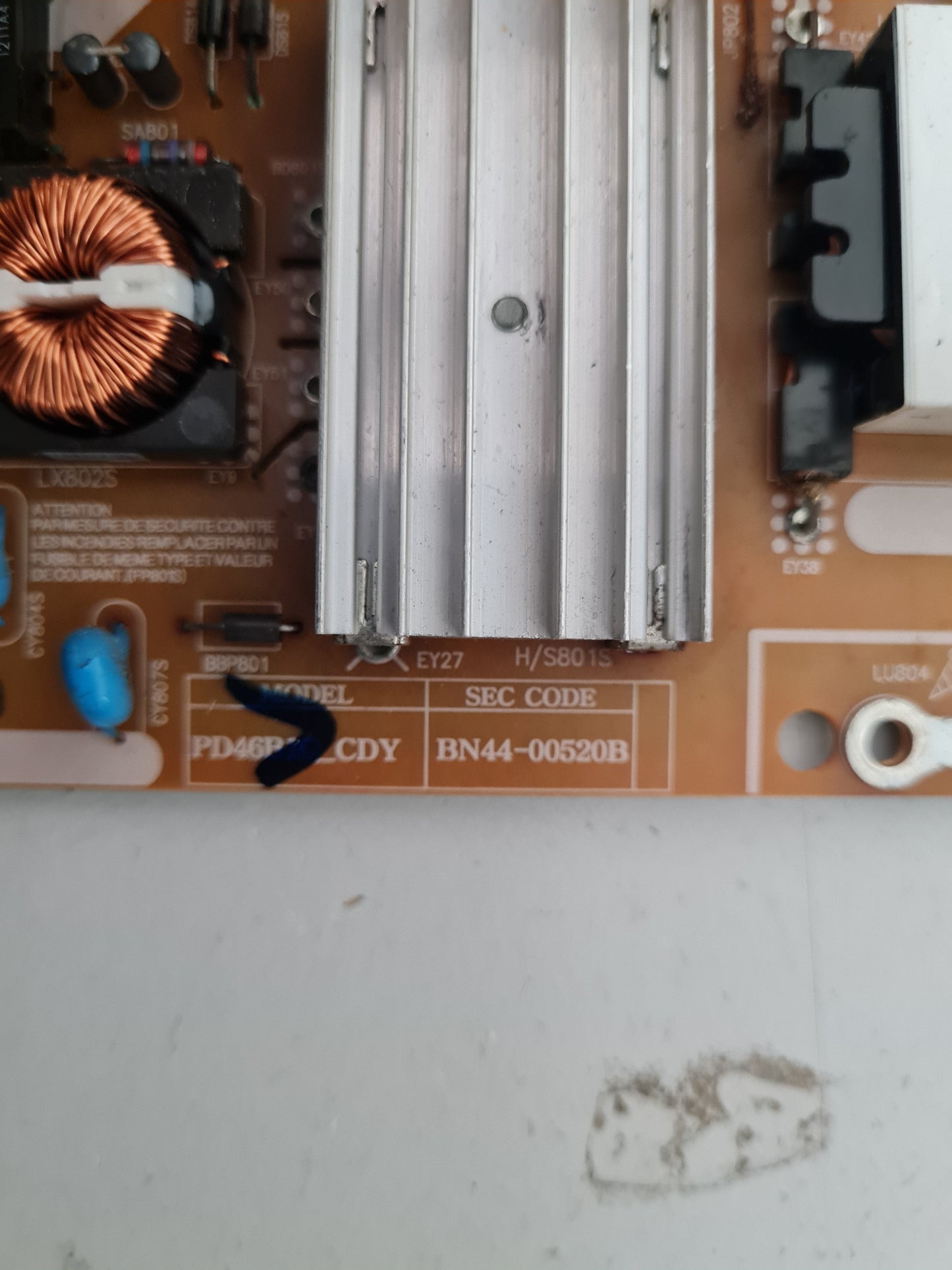 SAMSUNG UA40ES6600 POWER SUPPLY BOARD BN44-00520B PD46B1Q_CDY
