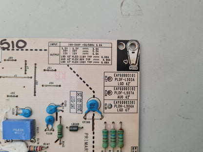 LG 47LE5510 POWER SUPPLY BOARD EAY60803301 PLDH-L904A 3PCGC10008A-R