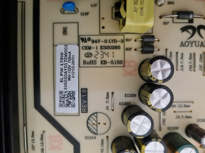KOGAN KAQL55XQ98GSVA POWER SUPPLY BOARD EL.PW-170W