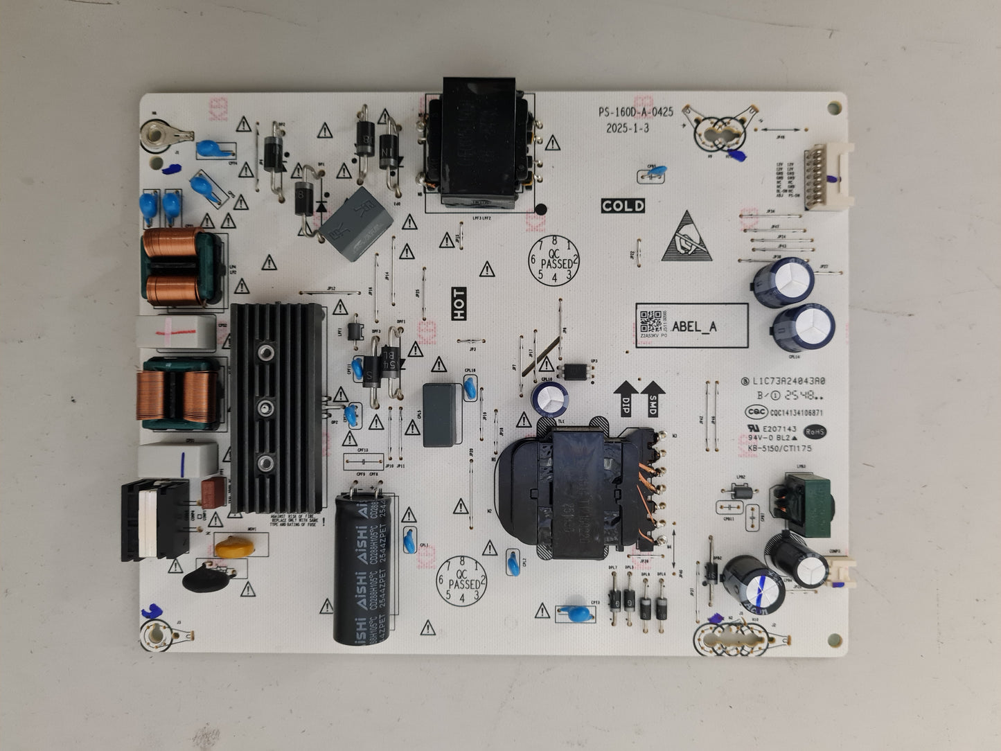 KOGAN KALED65U95TC POWER SUPPLY BOARD PS-160D-A-0425