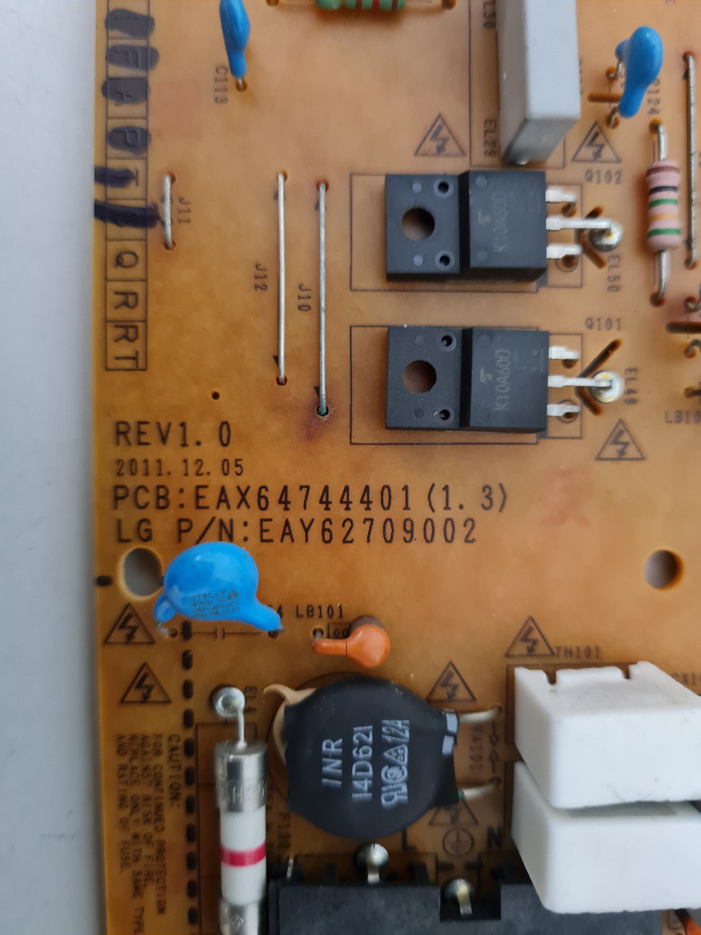 LG 55LM6700 POWER SUPPLY BOARD EAY62709002 EAX64744401 1.3 LGP55L-12LPB-3P