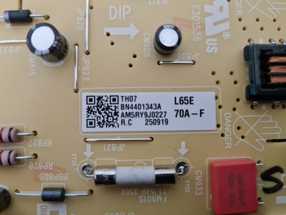 SAMSUNG QA65QN70FAW POWER SUPPLY BOARD BN44-01343A L65E70A_FHS