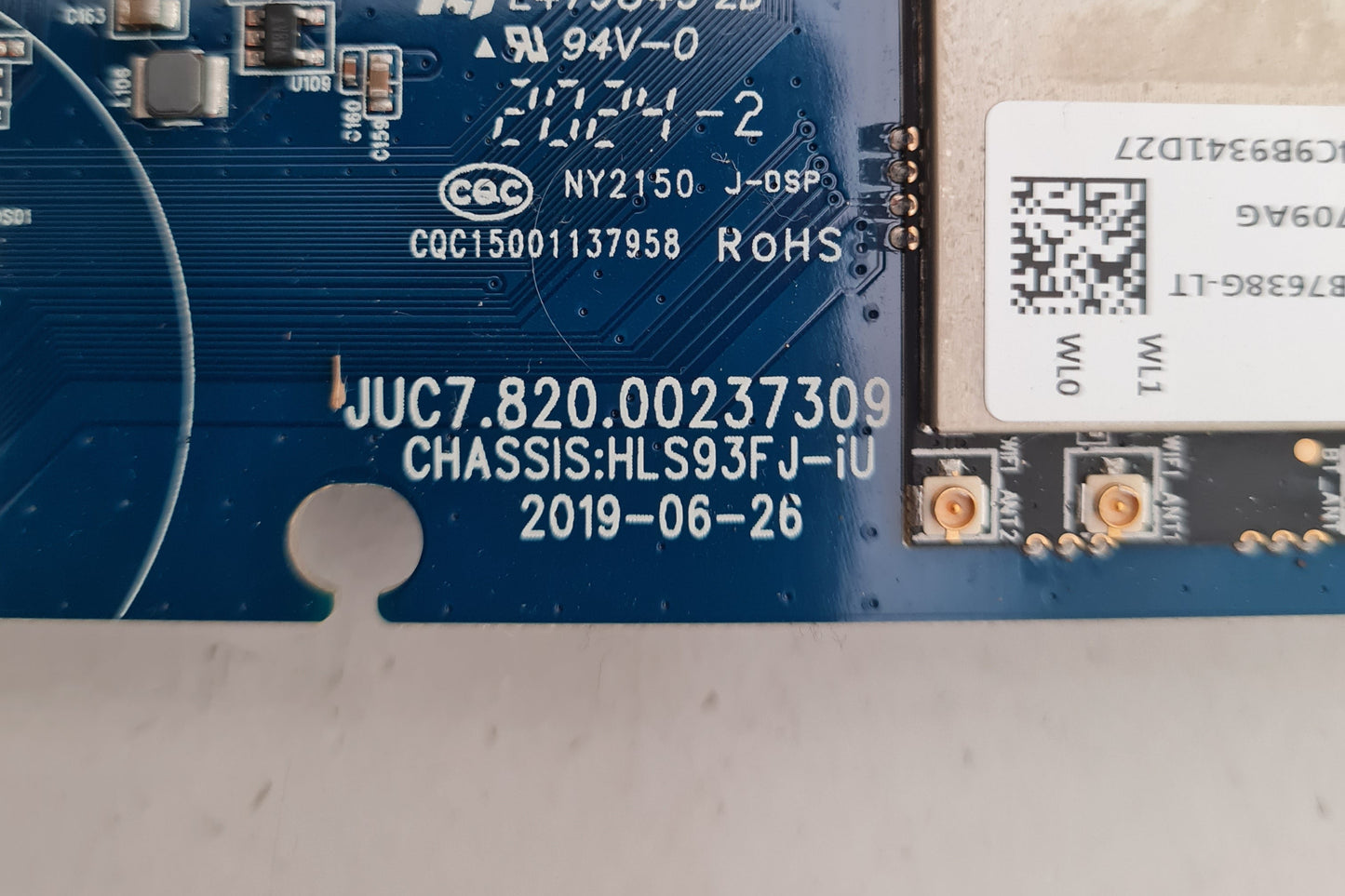 KOGAN KALED65XU9250STB MAIN BOARD JUC7.820.00237309 HL93FJ-IU
