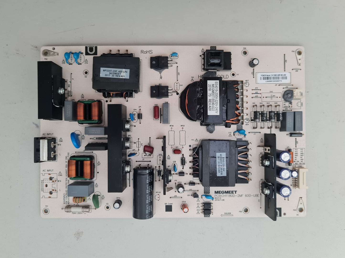 KOGAN KALED65XU9250STB POWER SUPPLY BOARD CH1180D-2MF 600-UBE