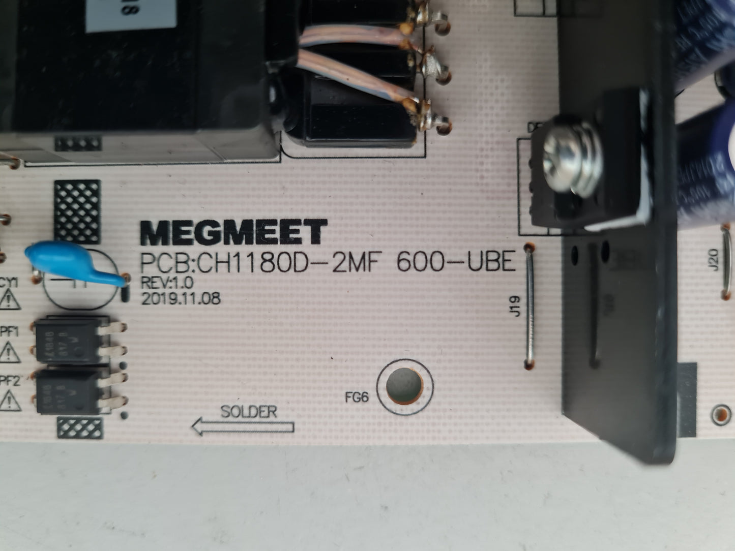 KOGAN KALED65XU9250STB POWER SUPPLY BOARD CH1180D-2MF 600-UBE