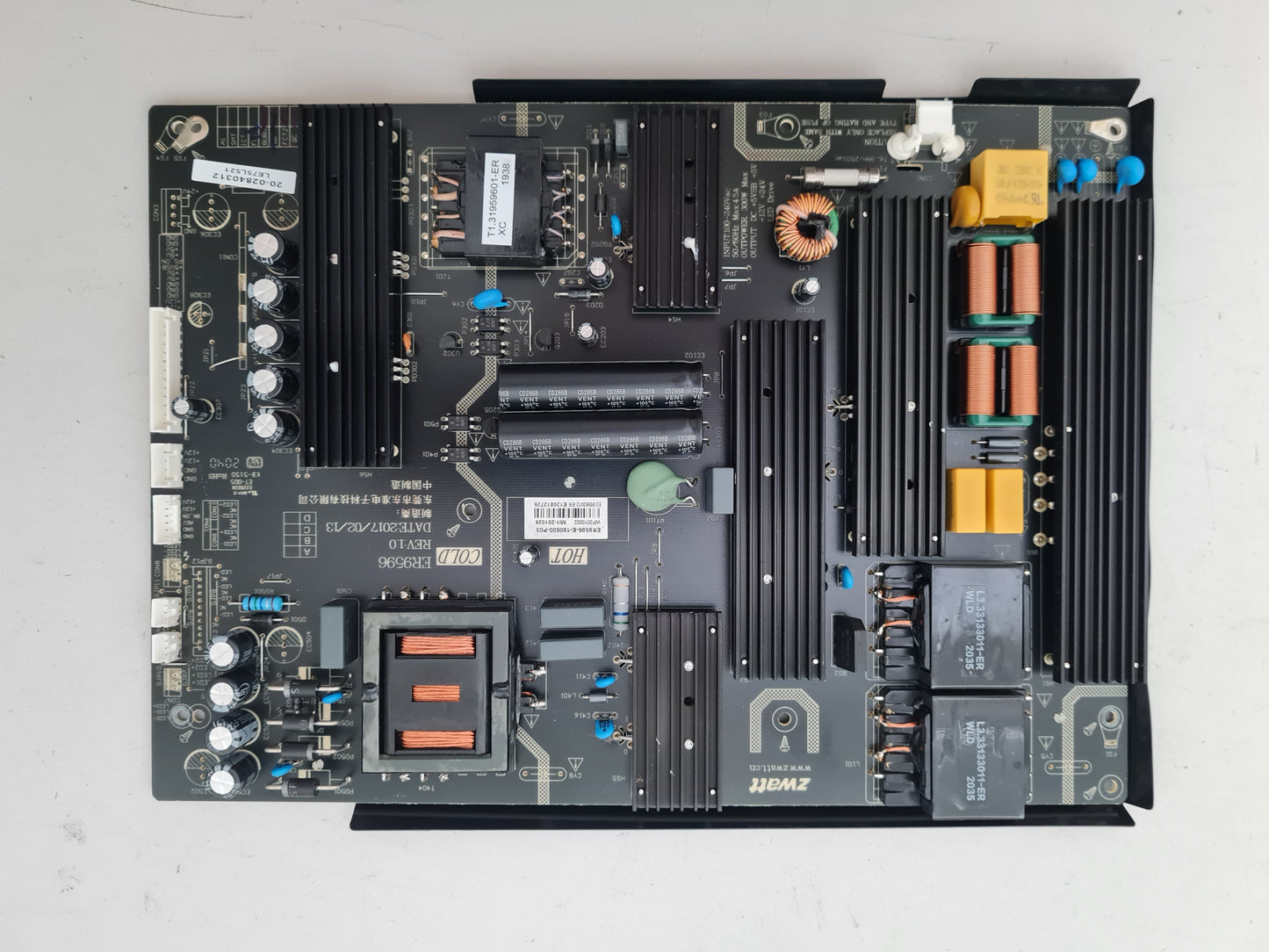 TEAC LE75L521 POWER SUPPLY BOARD ER9596-E-190600-P03 ER9596