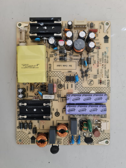 KOGAN KALED43MU8010SZA POWER SUPPLY BOARD 34018920 35023184 KIP+L072E01C