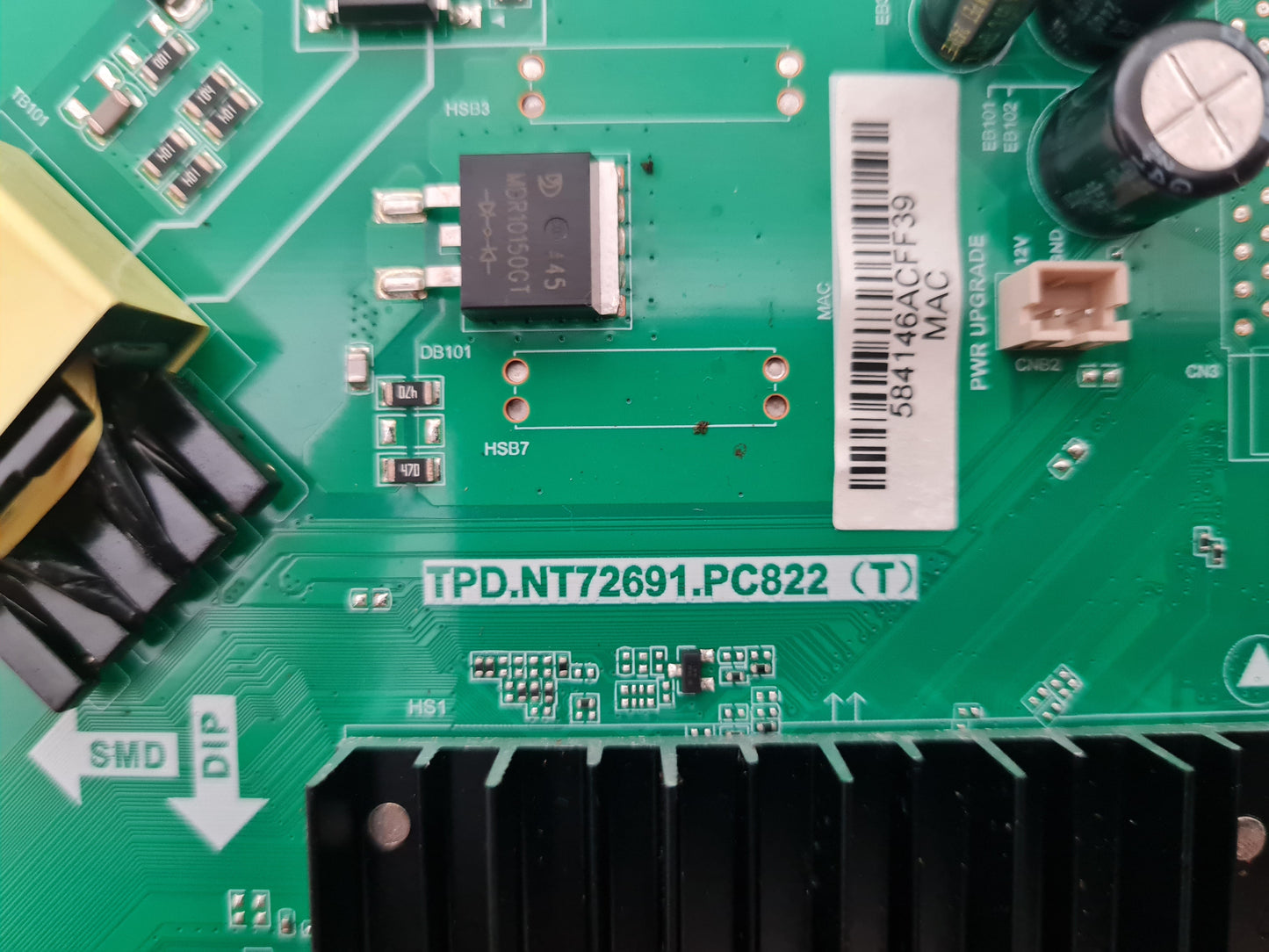EKO K50UST MAIN BOARD TPD.NT72691.PC822 (T)