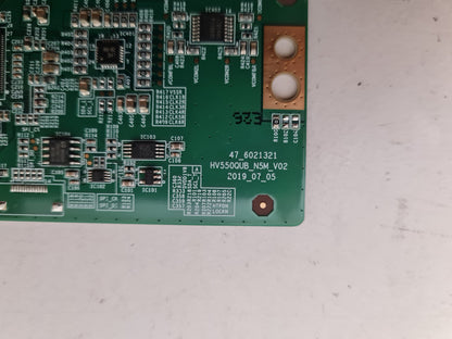 SONY KD- 55X80J T-CON BOARD 47_6021321 HV550QUB_NSM_V02 HV550QUBNSM