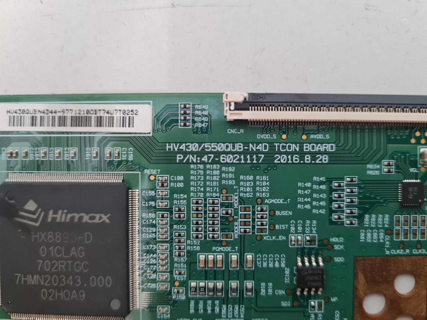 LG 43UJ654T T-CON BOARD HU430/550QUB-N4D 47-6021117 HU430QUBN4D44