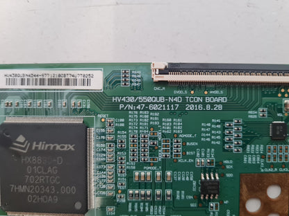 LG 43UJ654T T-CON BOARD HU430/550QUB-N4D 47-6021117 HU430QUBN4D44