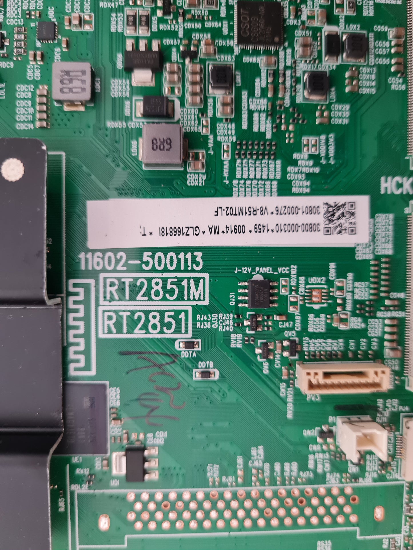 TCL 43P725 MAIN BOARD 40-R51MK2-MPC2HG 11602-500113 RT2851M V8-R51MT02-LF