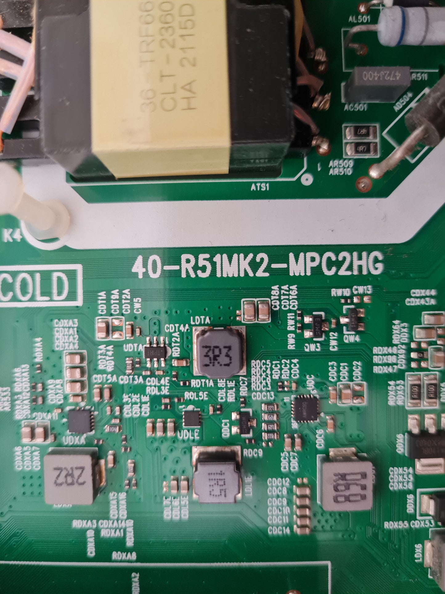 TCL 43P725 MAIN BOARD 40-R51MK2-MPC2HG 11602-500113 RT2851M V8-R51MT02-LF
