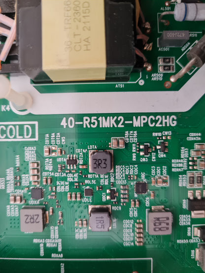 TCL 43P725 MAIN BOARD 40-R51MK2-MPC2HG 11602-500113 RT2851M V8-R51MT02-LF