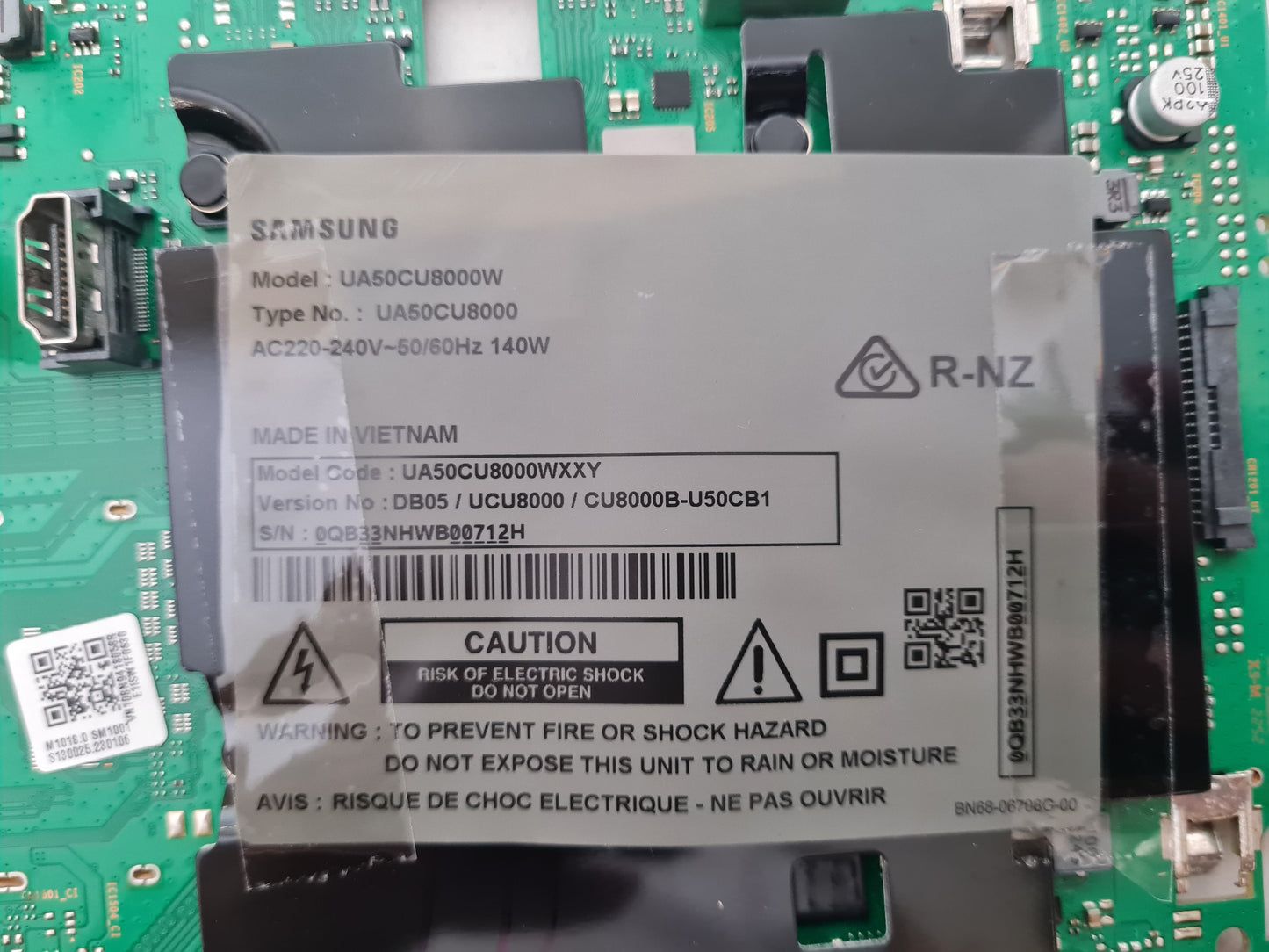 SAMSUNG UA50CU8000 WXXY (VER DB05) MAIN BOARD BN94-18058R