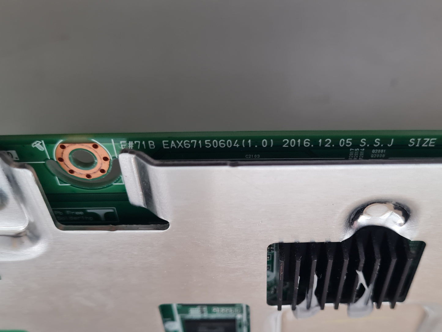 LG OLED55B7T .AAUYLJD MAIN BOARD EAX67150604 1.0 64623013