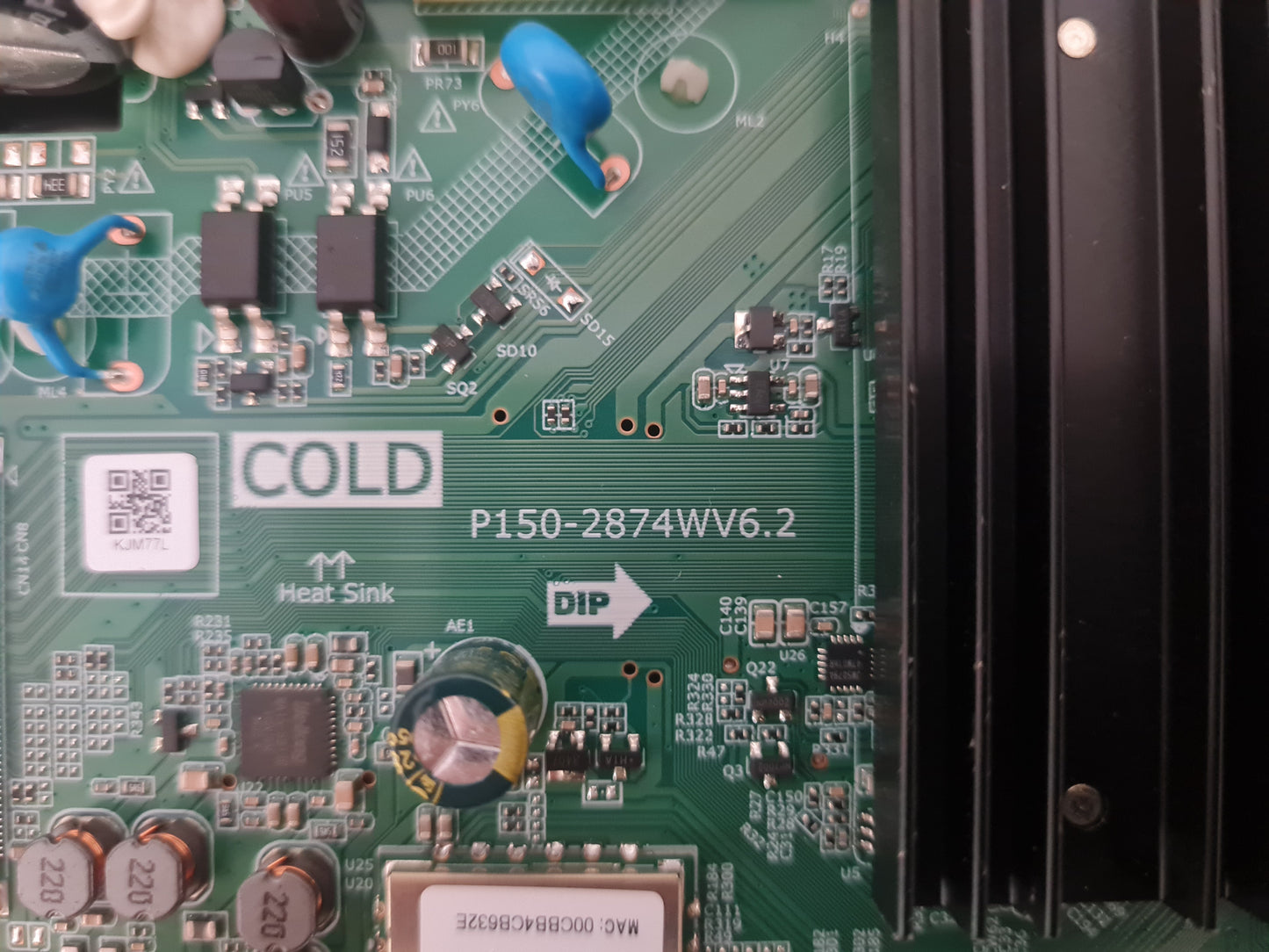 BAUHN ATV55UHDW-0125 MAIN BOARD P150-2874WV6.2