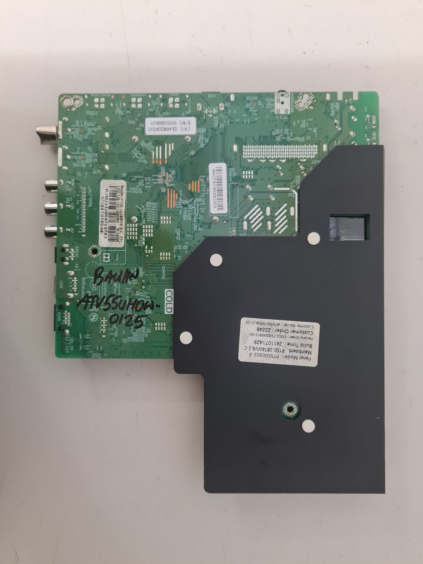 BAUHN ATV55UHDW-0125 MAIN BOARD P150-2874WV6.2