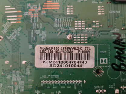 BAUHN ATV55UHDW-0125 MAIN BOARD P150-2874WV6.2
