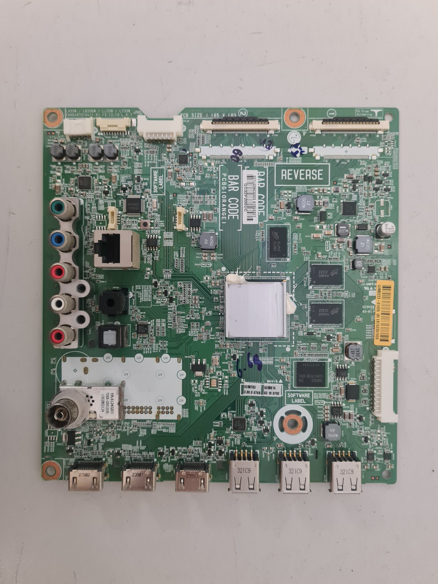LG 55LA6620 -TD.AAUYLH MAIN BOARD EBT62307920 61953301 EAX64872104 1.0