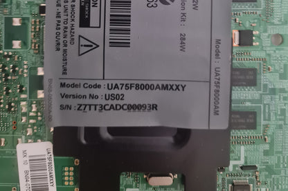 SAMSUNG UA75F8000 AMXXY (VER US02) MAIN BOARD BN94-07048U