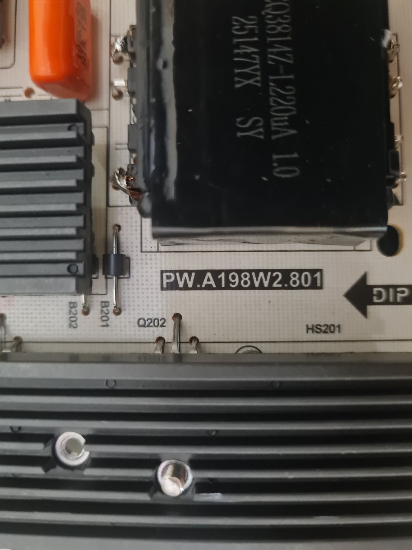 BAUHN ATV75UHDW-0925 POWER SUPPLY BOARD PW.A198W2.801