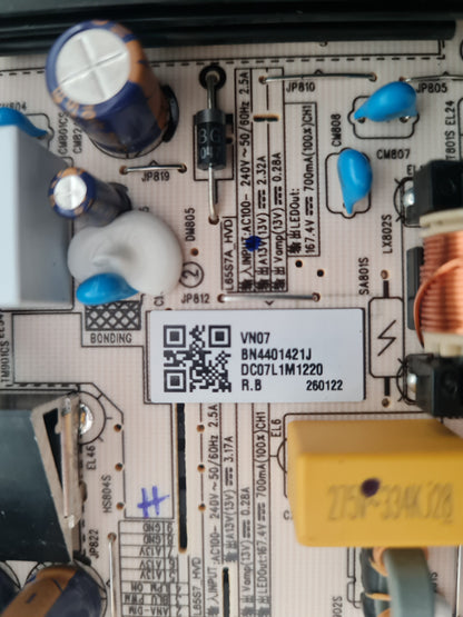 SAMSUNG UA65M70HAW POWER SUPPLY BOARD BN44-01421J L65S7A_HVD