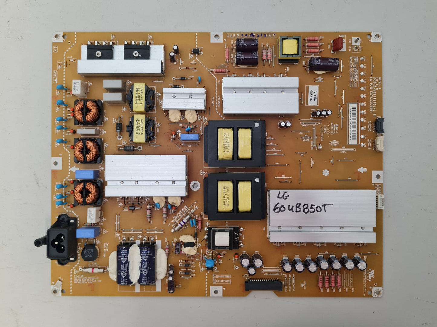 LG 60UB850T POWER SUPPLY BOARD EAX65784201 1.5 EAY63368801 LGP60-14UL12