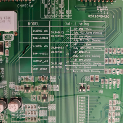 SAMSUNG QA75Q9FAM LED DRIVER BOARD BN44-00910A L75E9NC_MHS