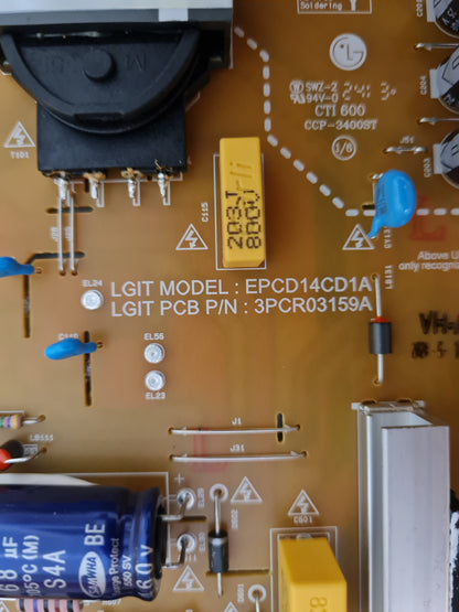LG 55UT8050PSB POWER SUPPLY BOARD EAY65895569 EPCD14CD1A 3PCR03159A LGP55AT-22U1