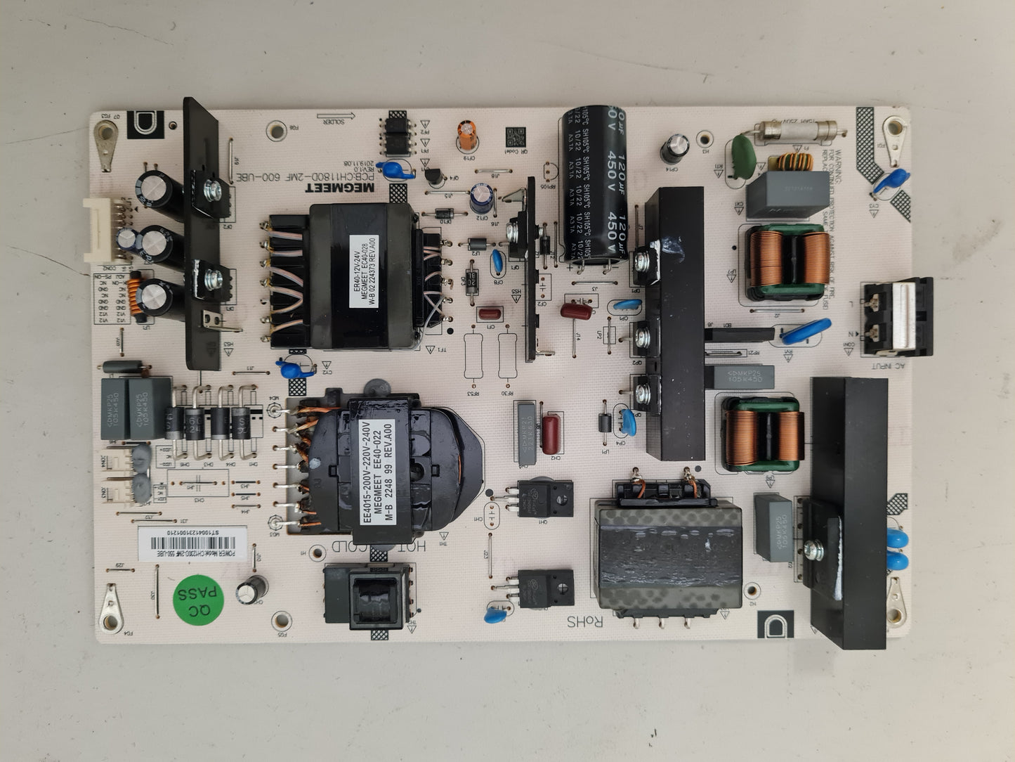 KOGAN KALED75XU9420STA POWER SUPPLY BOARD CH1180D-2MF 600-UBE