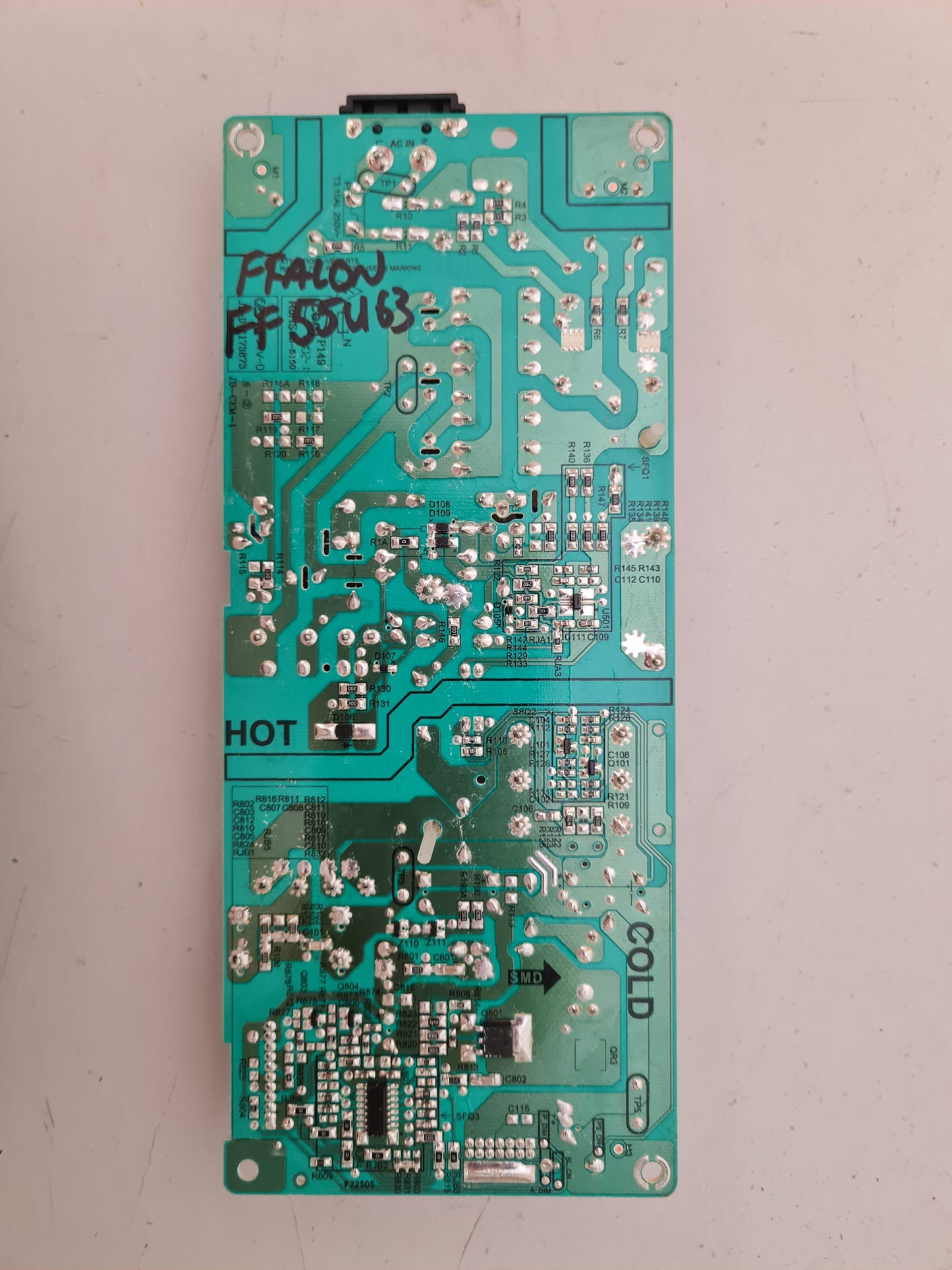FFALCON FF55U63 POWER SUPPLY BOARD PW.A100W2.771