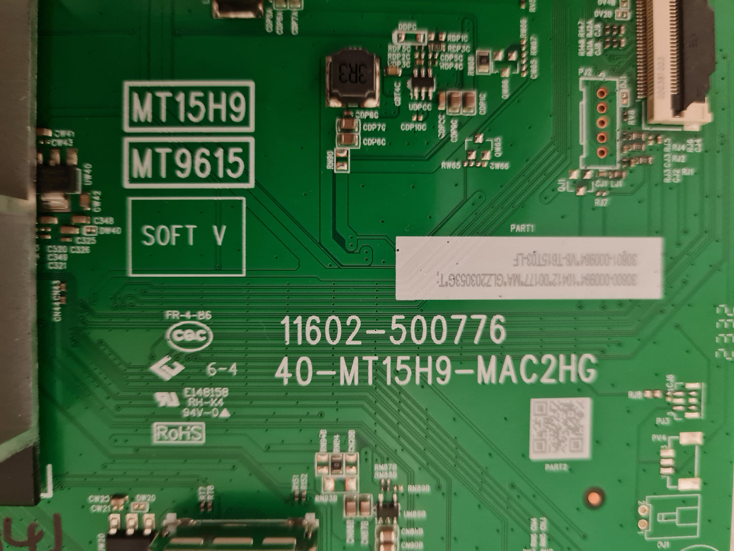 TCL 65C745 MAIN BOARD MT15H9 MT9615 11602-500776 40-MT15H9-MAC2HG
