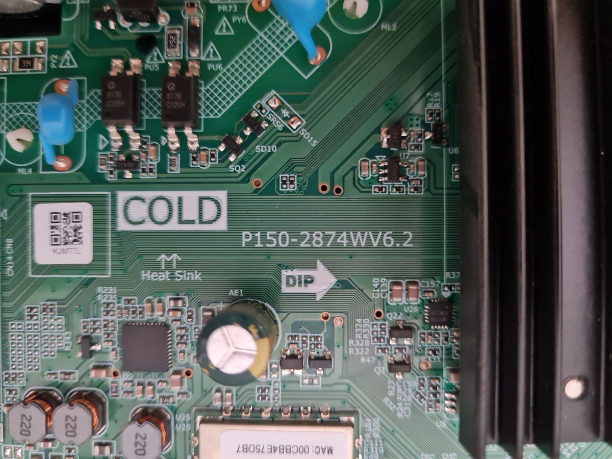 BAUHN ATV55UHDW-1024 MAIN BOARD P150-2874WV6.2