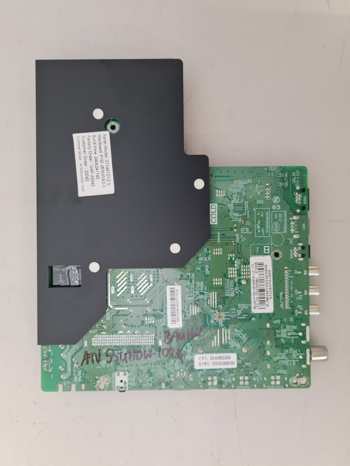 BAUHN ATV55UHDW-1024 MAIN BOARD P150-2874WV6.2