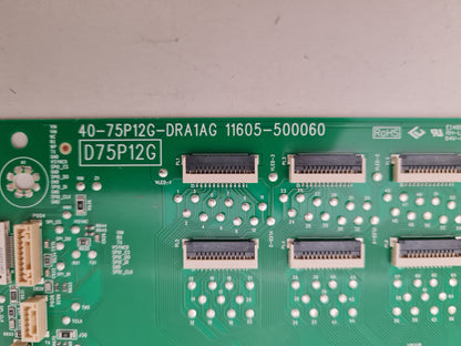 TCL 75C745 LED DRIVER BOARD D75P12G 40-75P12G-DRA1AG 11605-500060