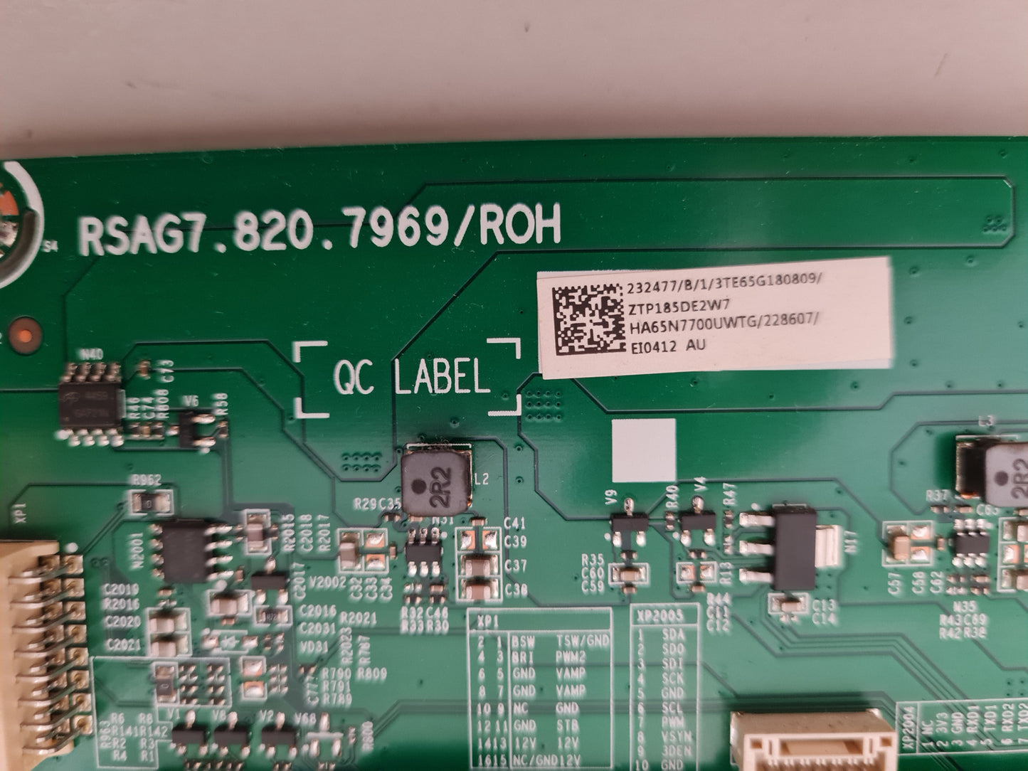 HISENSE 65P8 MAIN BOARD RSAG7.820.7969 HA65N7700UWTG 228607