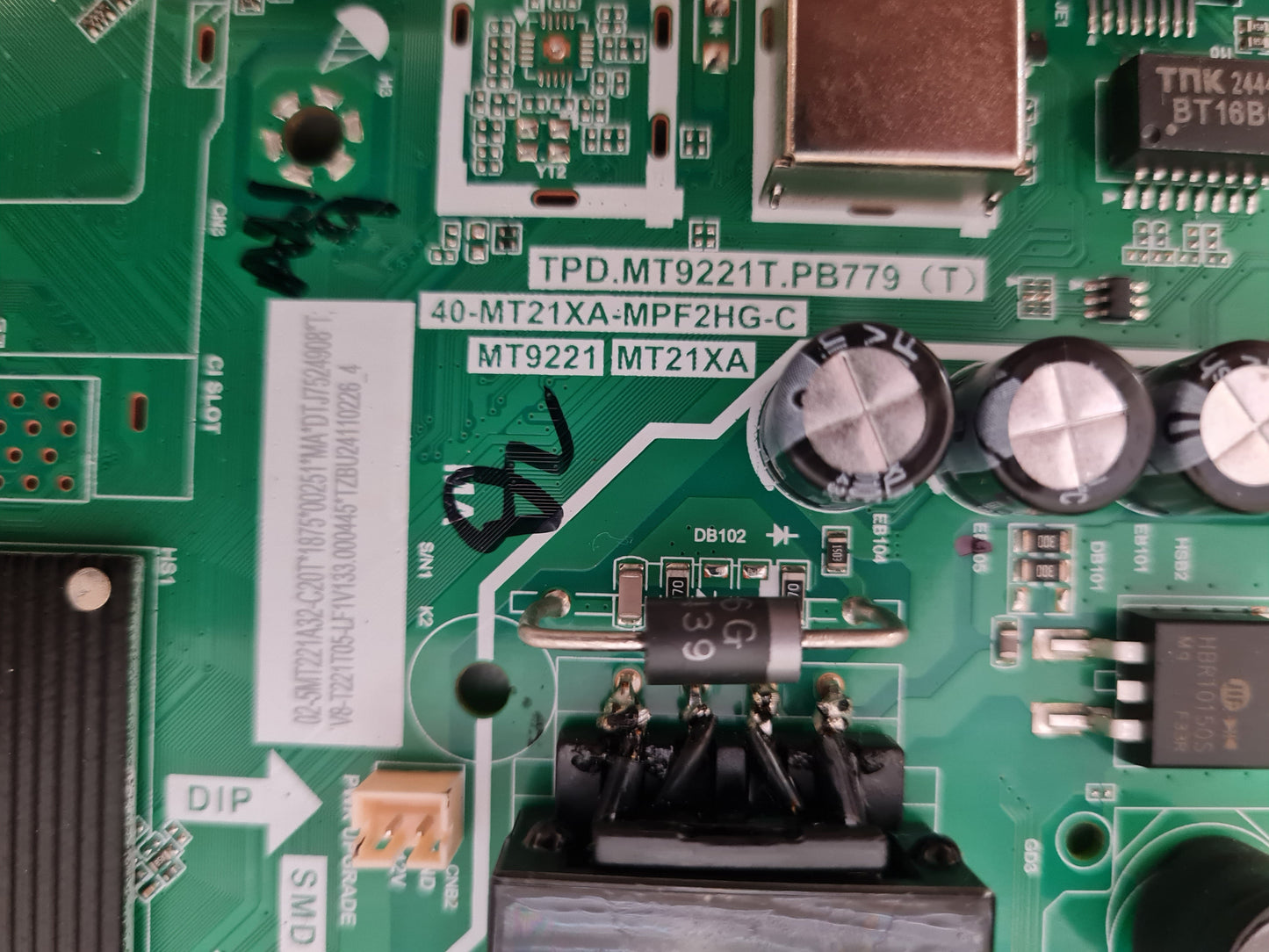 TCL 32S5400AF MAIN BOARD TPD.MT9221T.PB779 (T) 40-MT21XA-MPF2HG-C MT9221 MT21XA