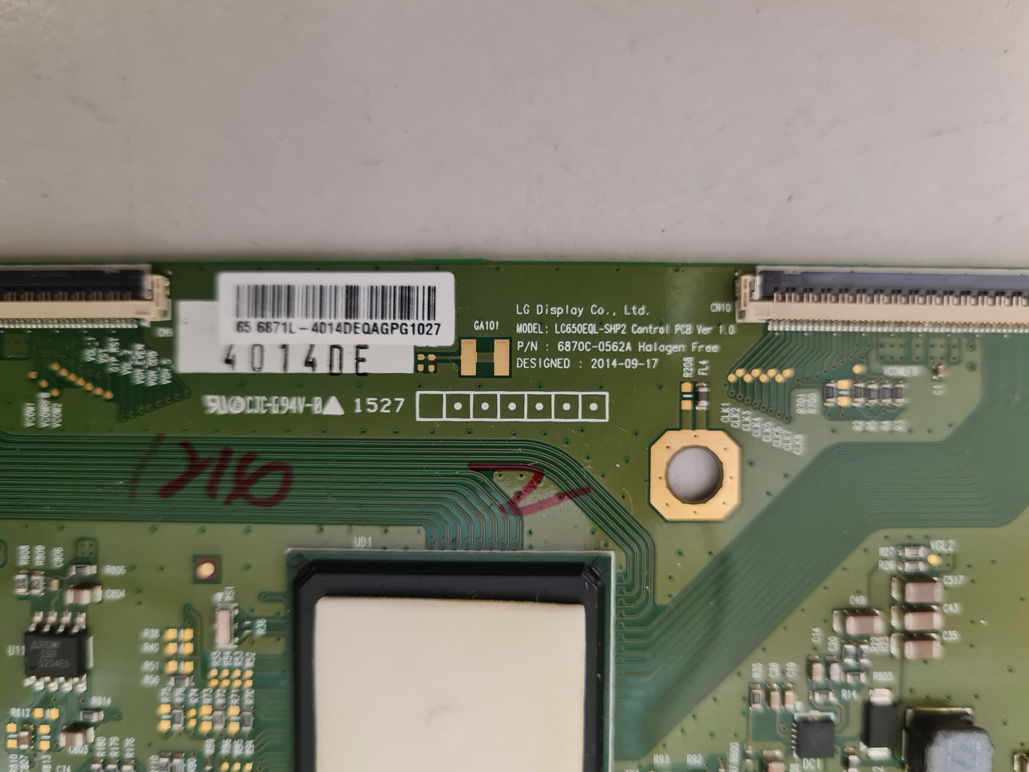 SONY KD- 65X9000C T-CON BOARD 6870C-0562A 68711L-4014D