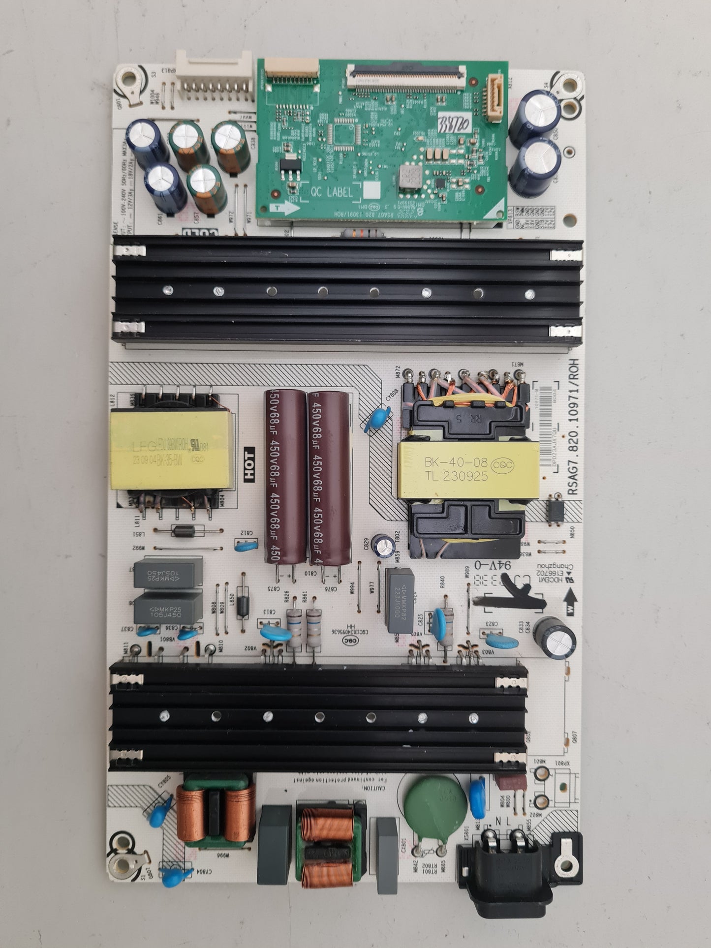 HISENSE 55U6KAU POWER SUPPLY BOARD RSAG7.820.10971 333536