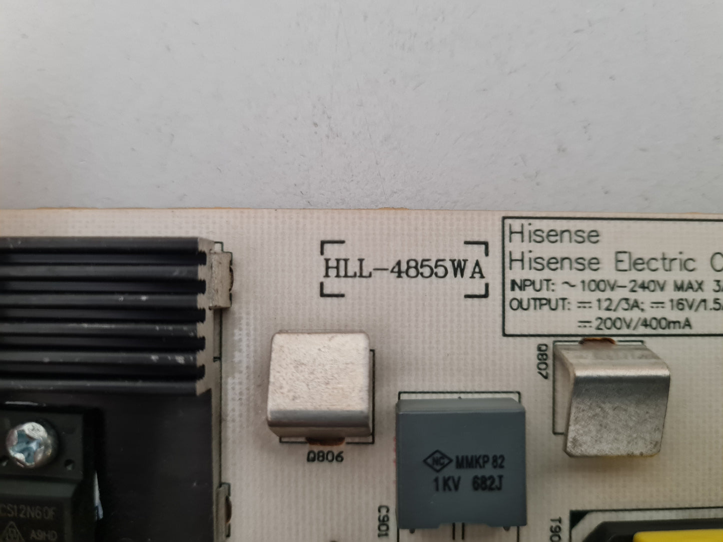 HISENSE 50K390PAD POWER SUPPPLY BOARD RSAG7.820.5687 HLL-4855WA 170764