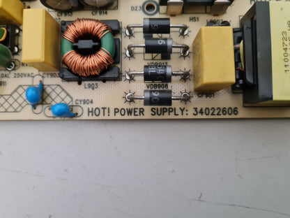 KOGAN KALED55NU8010SZA POWER SUPPLY BOARD 35023805 KIP+L130E02C1 34022606