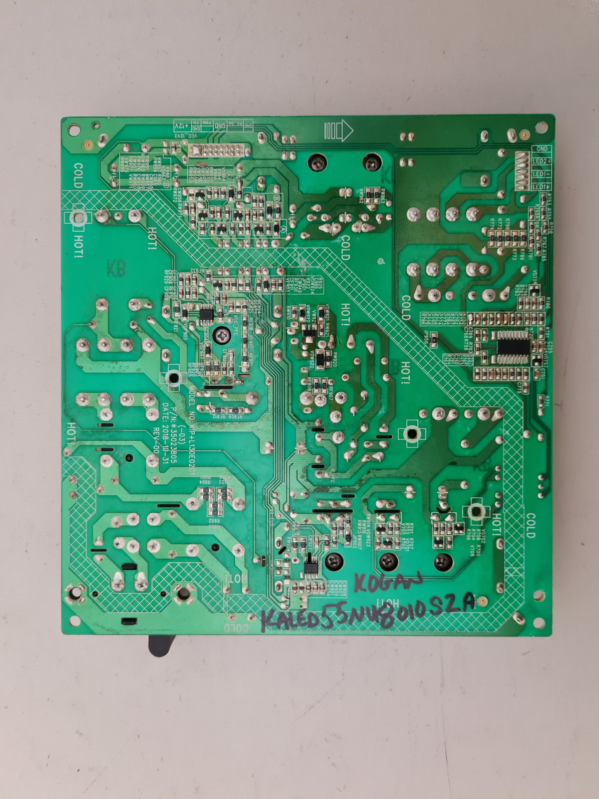 KOGAN KALED55NU8010SZA POWER SUPPLY BOARD 35023805 KIP+L130E02C1 34022606