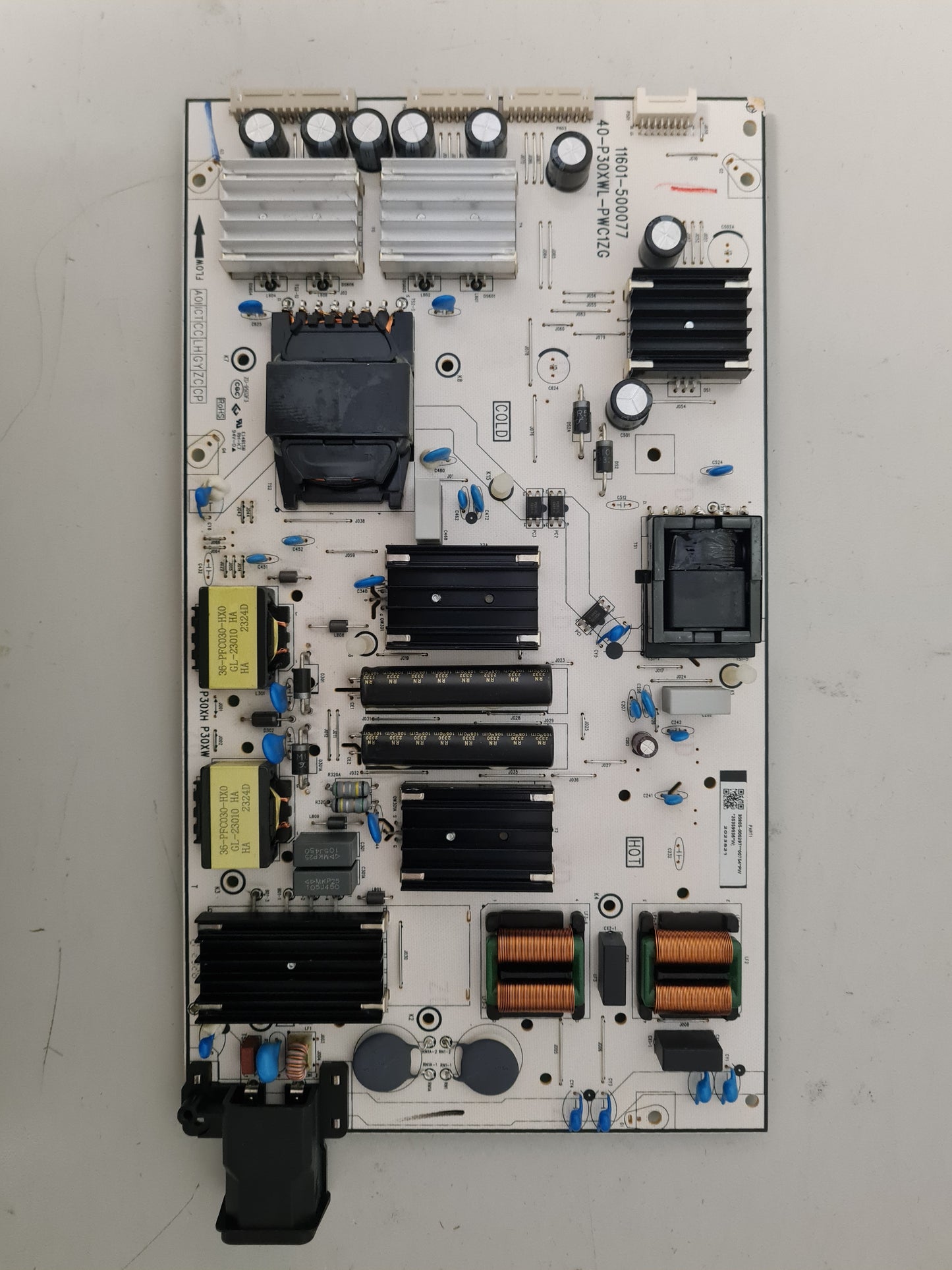 TCL 65C745 POWER SUPPLY BOARD 11601-500077 40-P30XWL-PWC1ZG