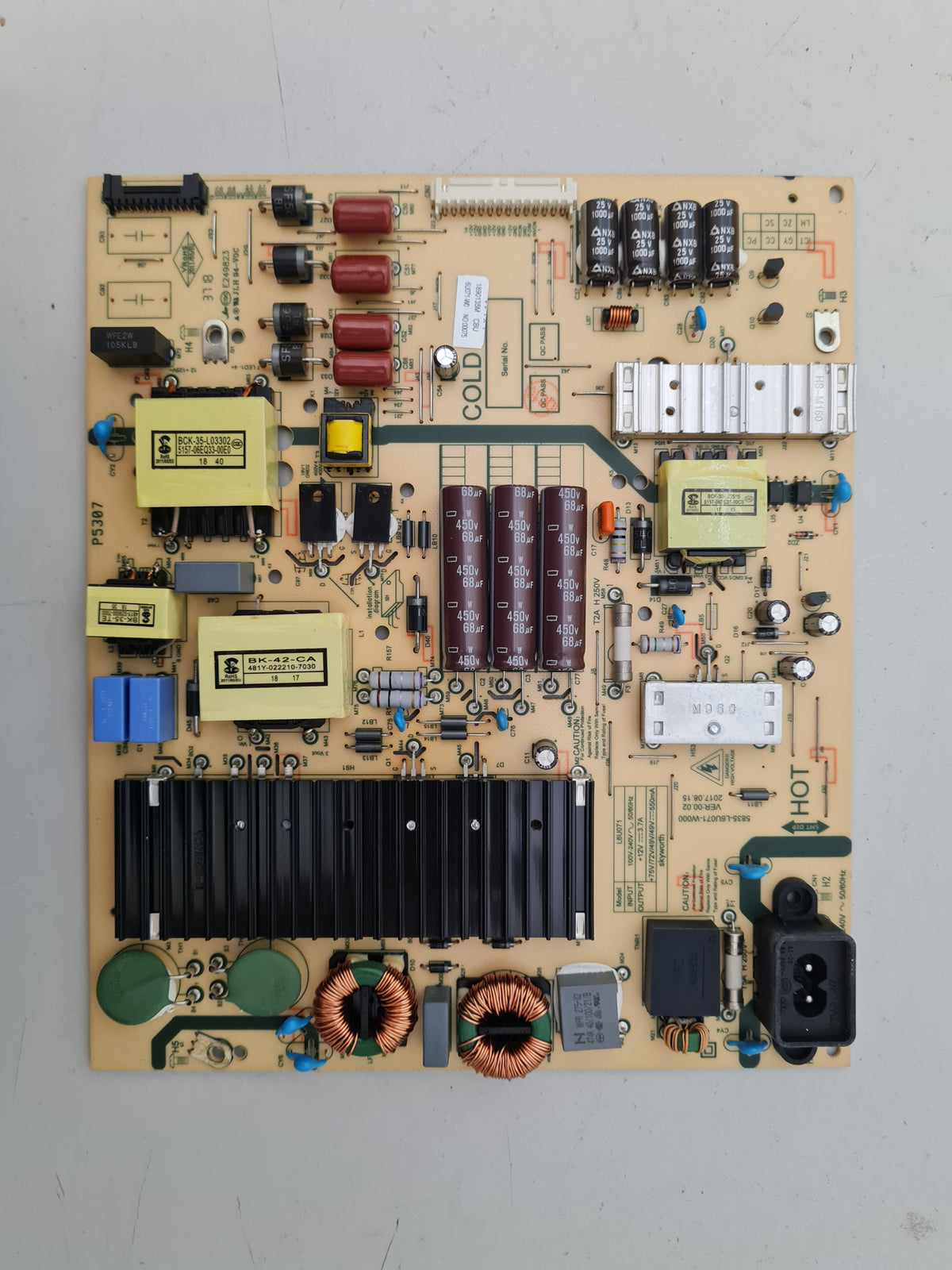 KOGAN KALED65XU9010SKA POWER SUPPLY BOARD 5835-L6U071-W000 L6U071