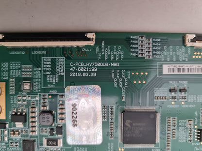 LG 75UM7600 T-CON BOARD 47-6021199 HV750QUBN9D 44-97713660