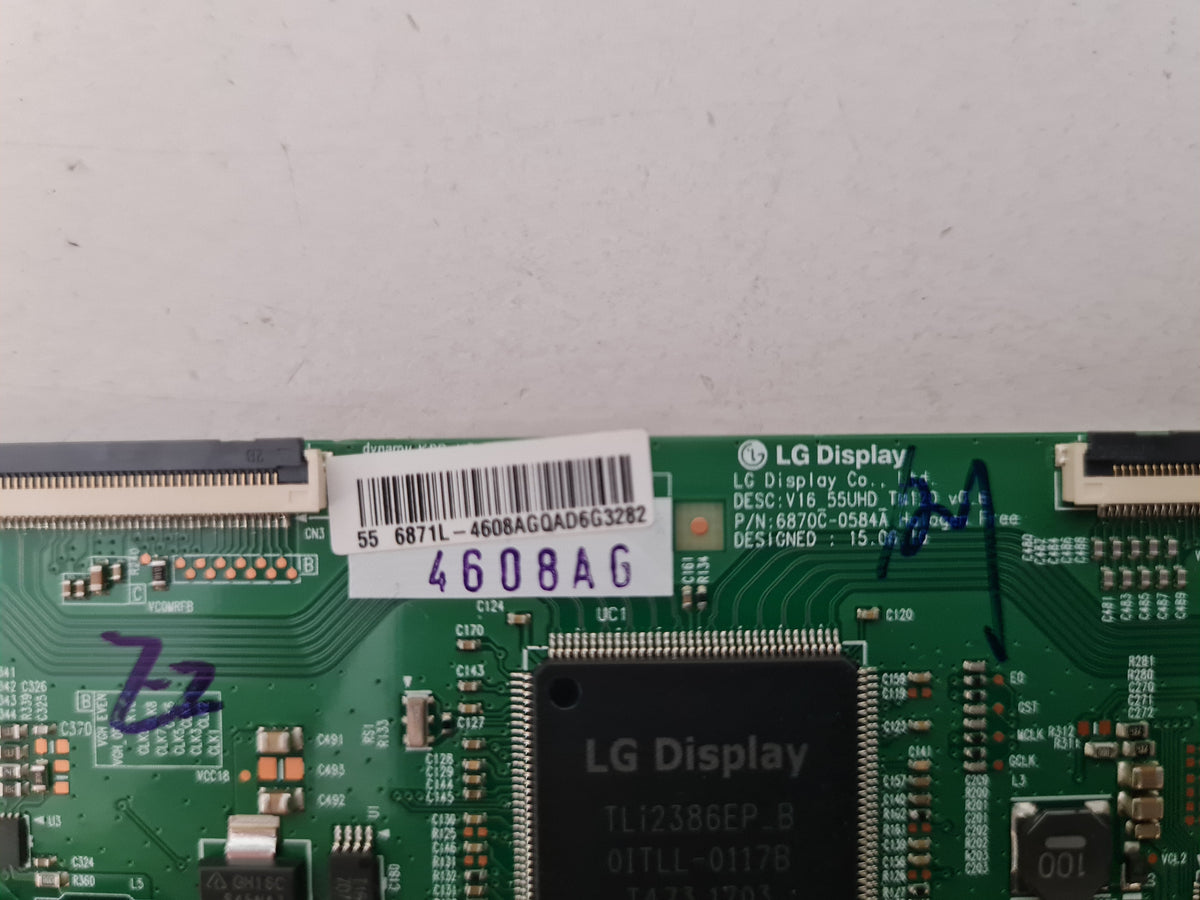 TOSHIBA 55U7750A T-CON BOARD 6870C-0584A 6871L-4608A