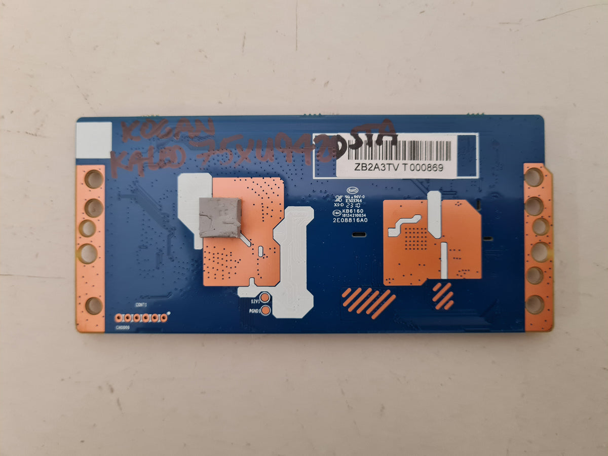 KOGAN KALED75XU9420STA T-CON BOARD JUC7.820.00299247