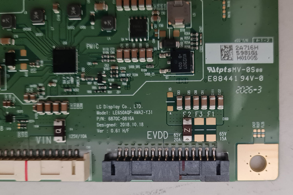 SONY KD- 55A9G T-CON BOARD 6870C-0816A 6871L-5981G